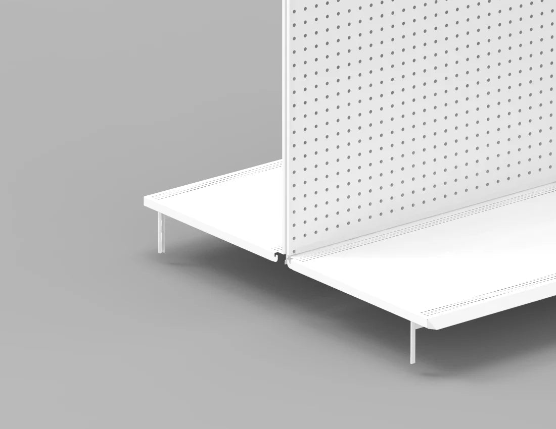 Double-Sided Gondola Shelving Unit — 4 FT Heavy-Duty Retail Display Fixture