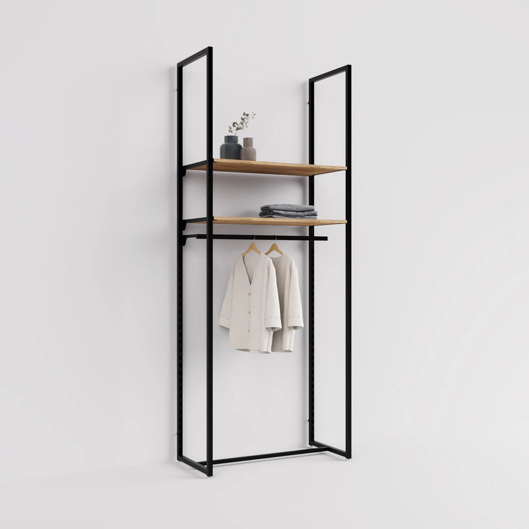 Rack - 4ft Clothing Display Rack — Minimalist Wall-Mounted Retail Fixture