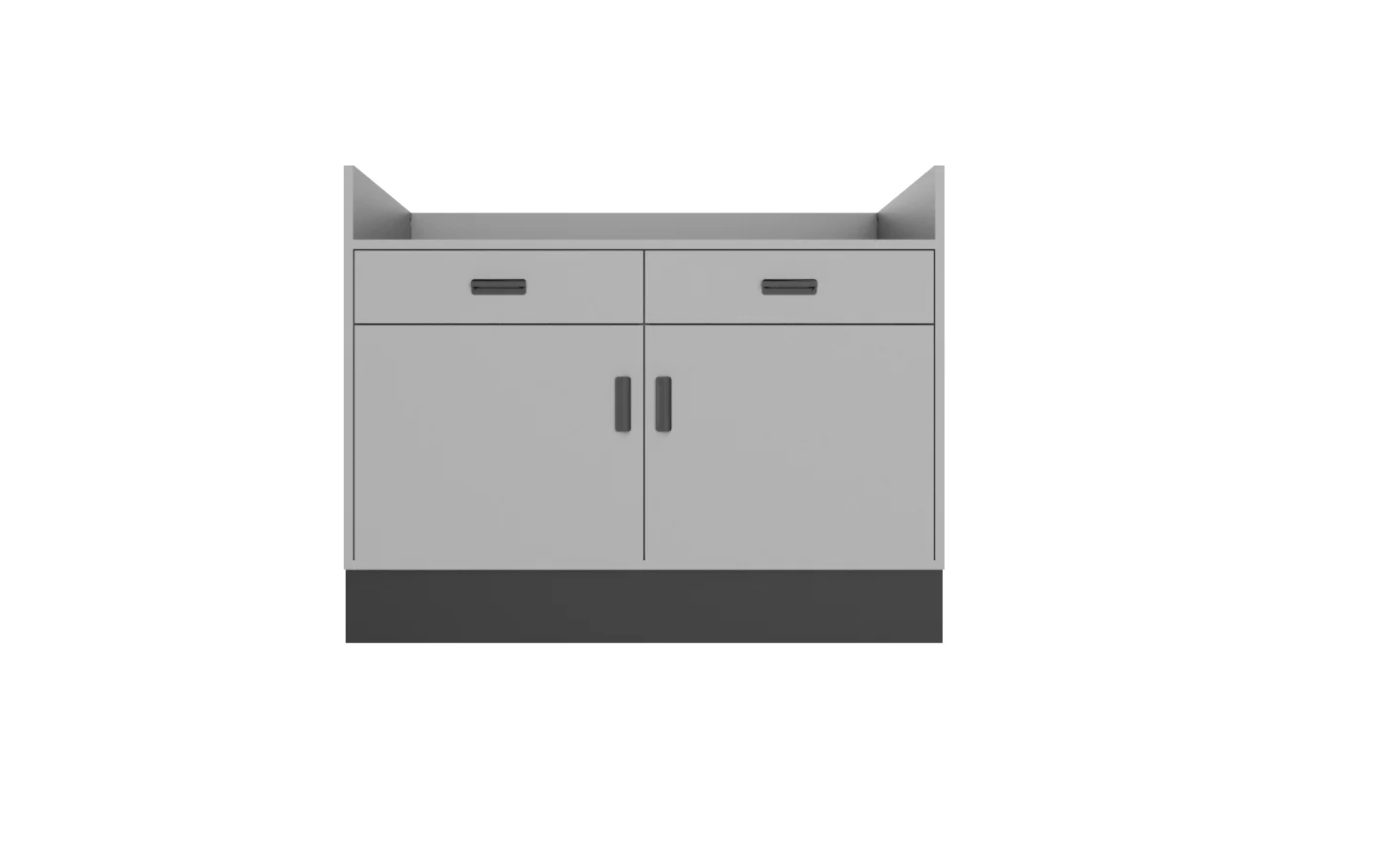 CHECKOUT -Deluxe Point of Sale Counter — 4ft Recessed Top Retail Checkout Counter