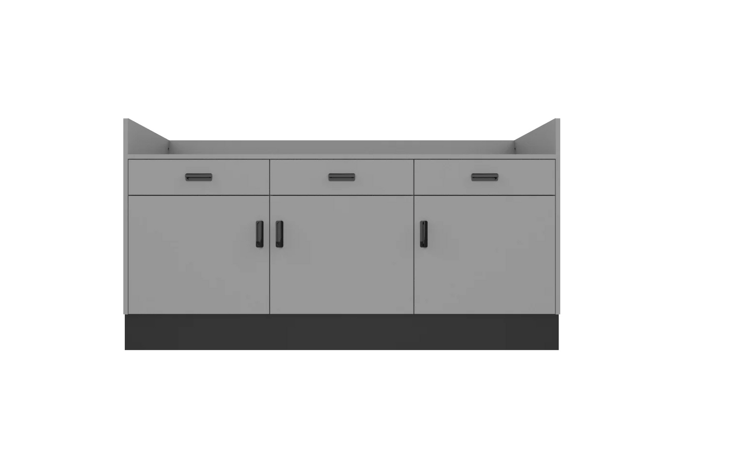 CHECKOUT -Deluxe Point of Sale Counter — 6ft Recessed Top Retail Checkout Counter