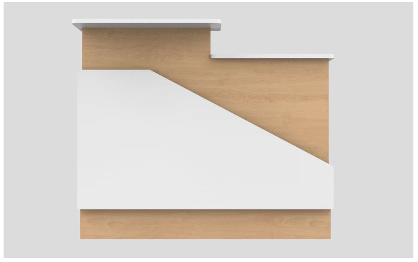 CHECKOUT - Sales Counter w/ Angled Back 3FT