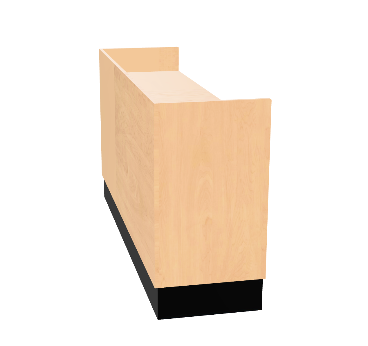 CHECKOUT -Deluxe FLAT TOP Point of Sale Counter — 6ft Modern Retail Checkout Counter