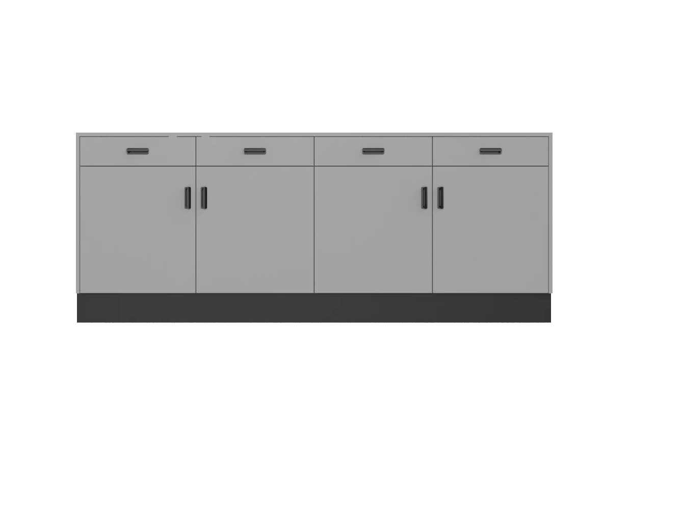 CHECKOUT -Deluxe FLAT TOP Point of Sale Counter — 8ft Modern Retail Checkout Counter