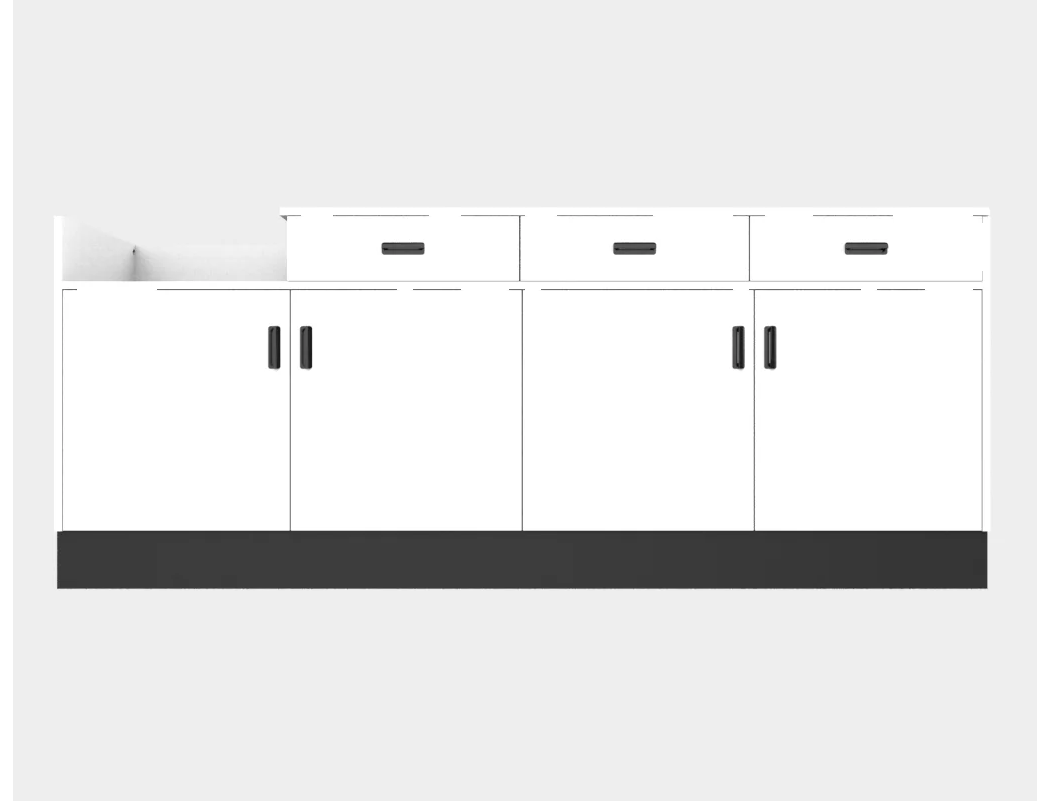 CHECKOUT - Deluxe Sales Counter w/ Register Bay 8FT