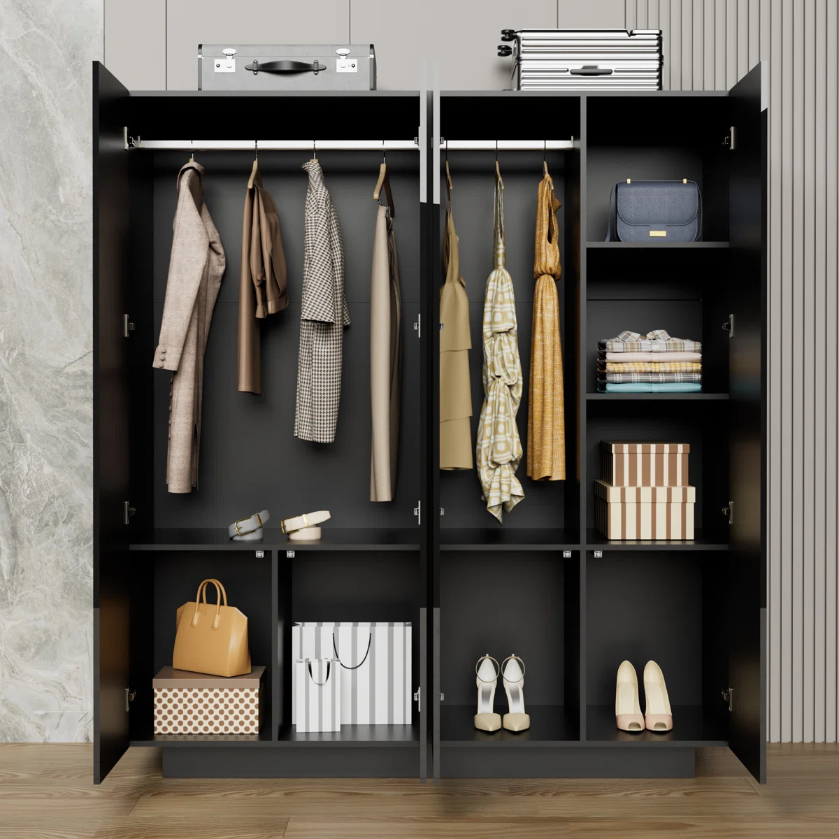 THIAGO - CORNER Wardrobe Cabinet