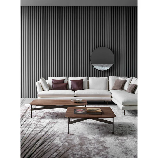 JAMES - Glossy Marble Coffee Table