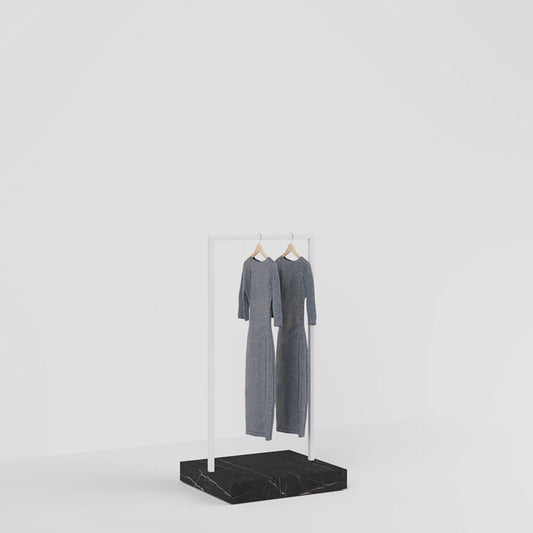 Luxe Freestanding Garment Rack 6ft — Modern Minimalist Clothing Display