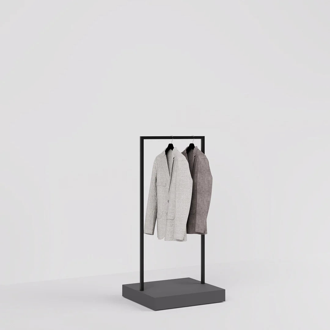 Luxe Freestanding Garment Rack 6ft — Modern Minimalist Clothing Display