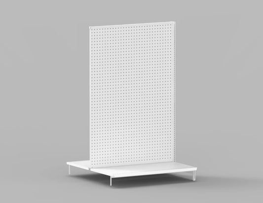 Double-Sided Gondola Shelving Unit — 4 FT  Heavy-Duty Retail Display Fixture