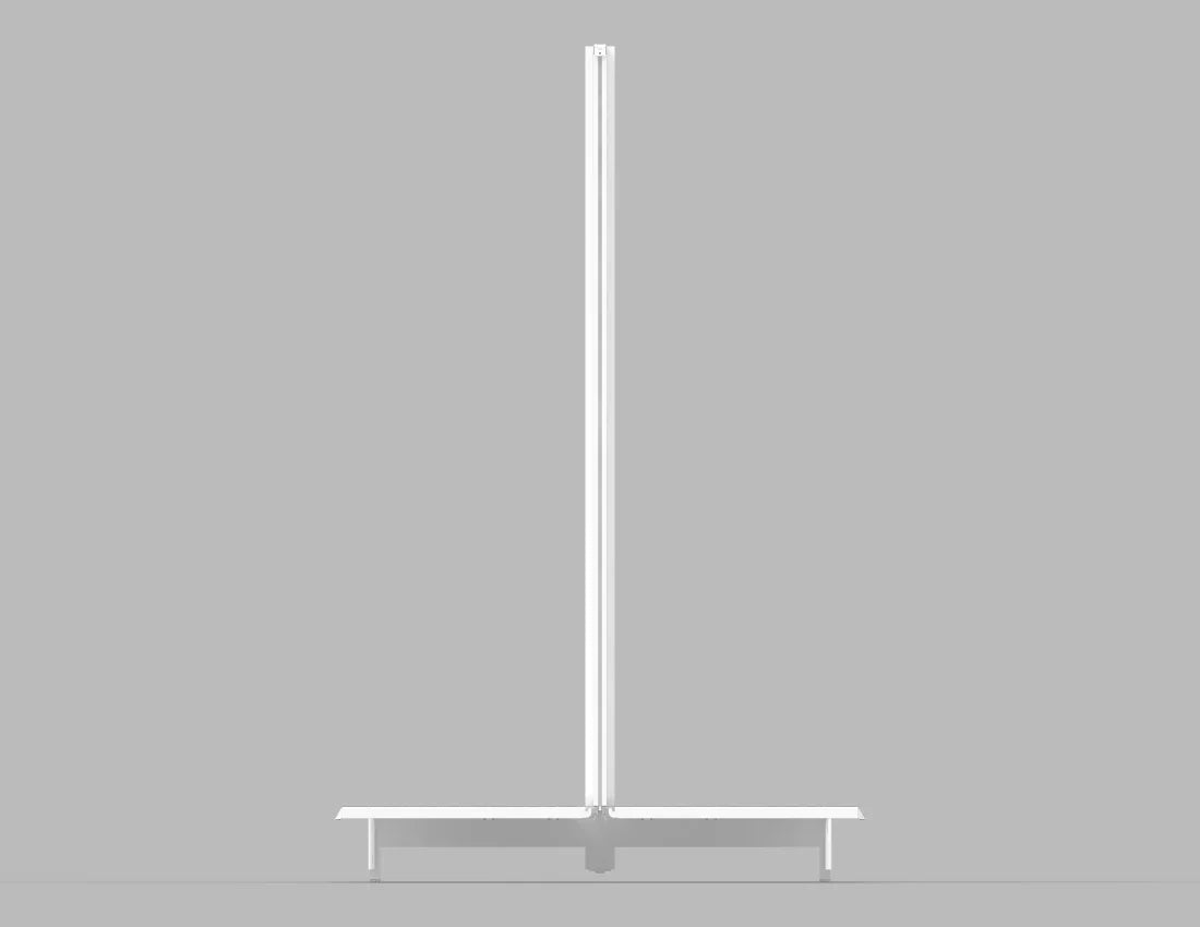 Double-Sided Gondola Shelving Unit — 4 FT  Heavy-Duty Retail Display Fixture
