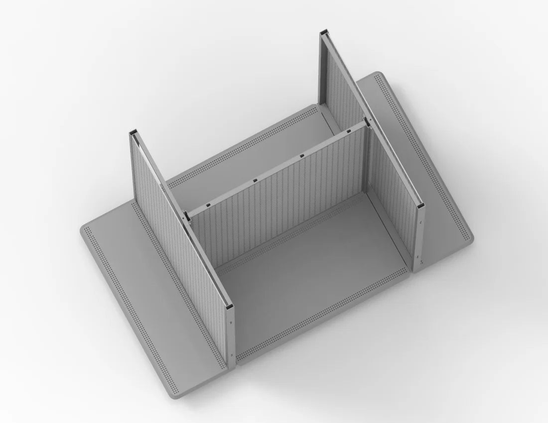 Gondola Start Shelving Unit — 4 FT  Heavy-Duty Retail Display Fixture