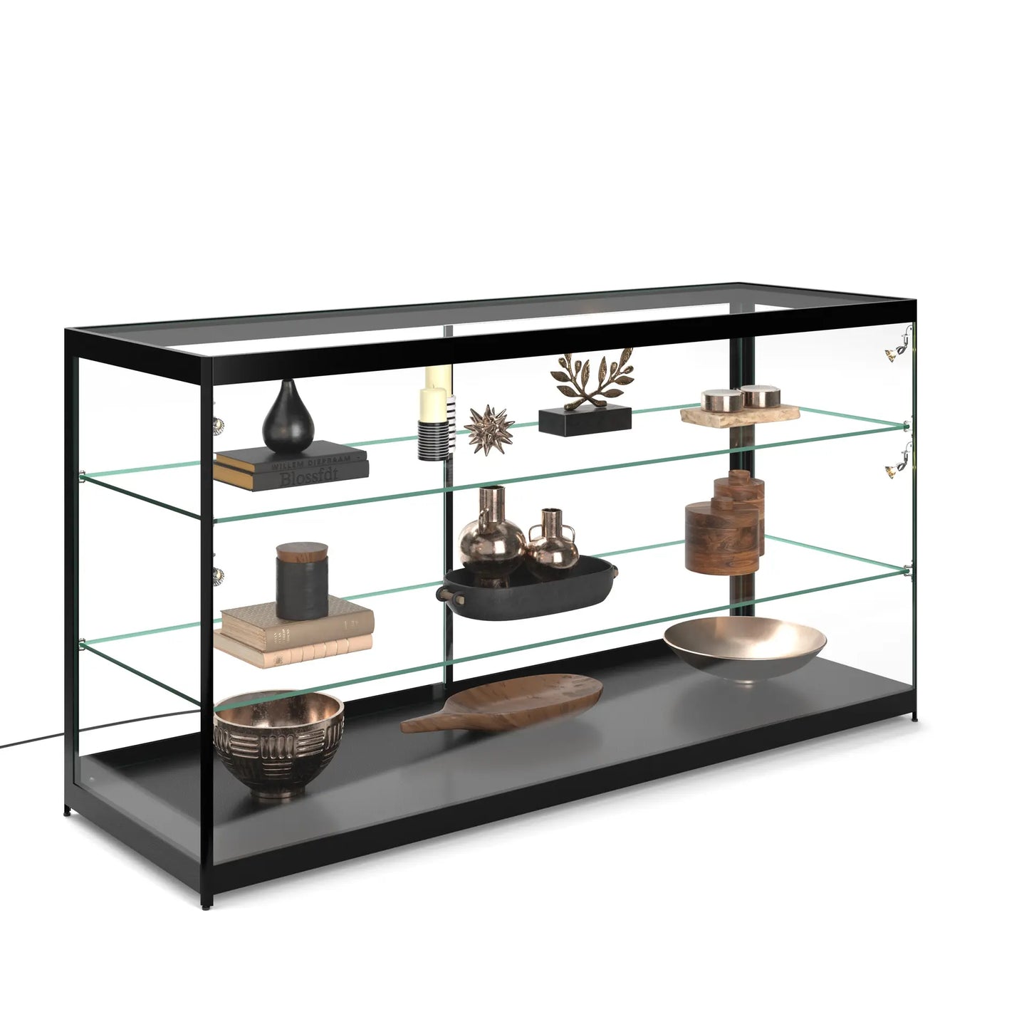 SHELF - Glass Display Showcase 6FT — Modern Retail Counter with LED-Ready Shelving (Copy) (Copy)