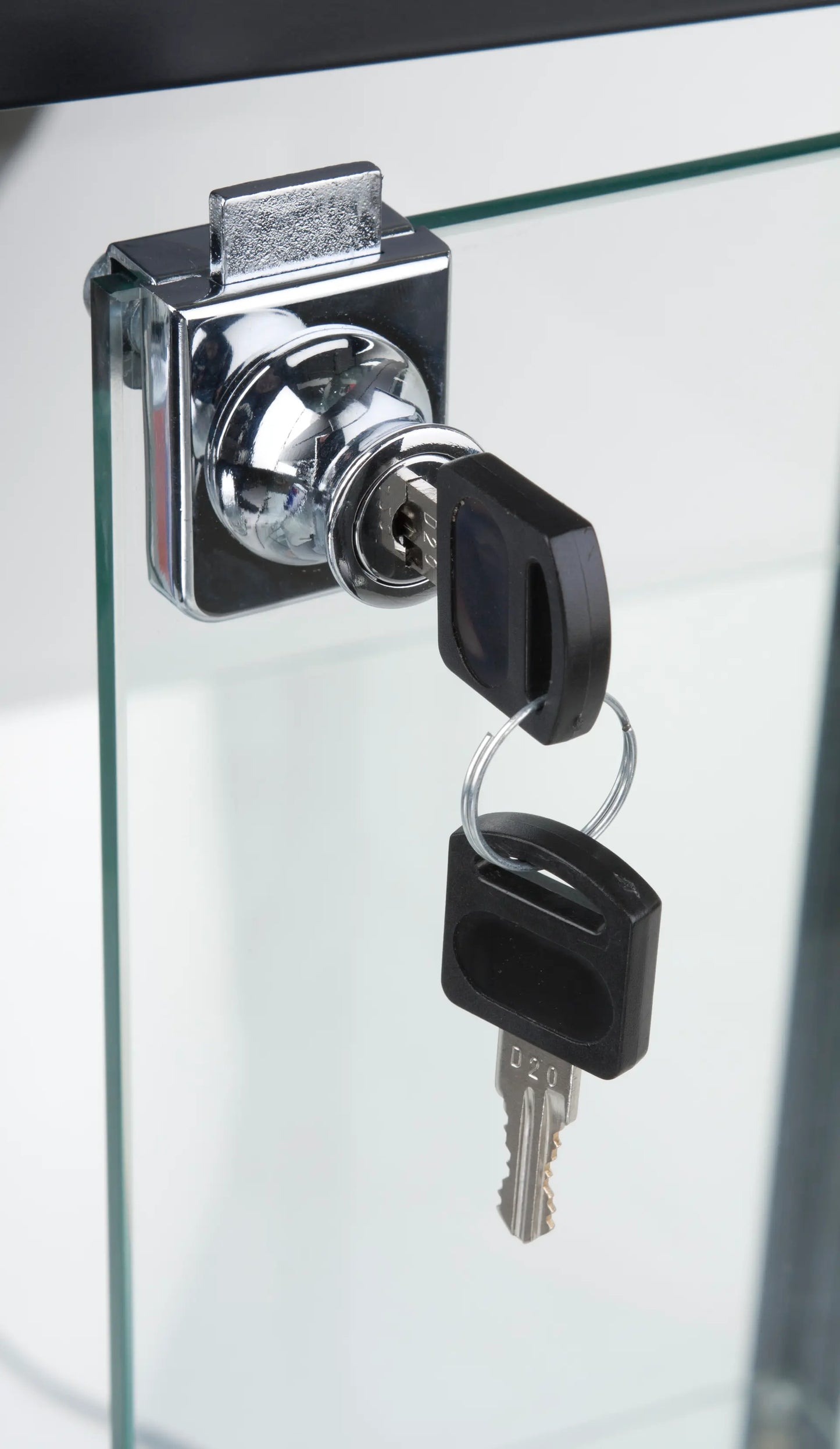 SHELF - Delta Glass Display Cabinet with Storage — 4-Tier Modern Showcase Unit