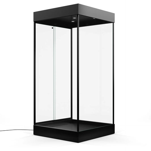 SHELF - Tall Glass Mannequin Display Case — Luxury Retail Showcase with LED Lighting