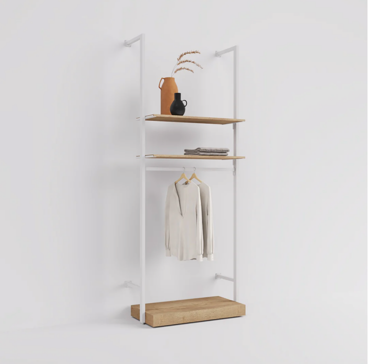 Rack -  4ft Clothing Display Rack — Minimalist Wall-Mounted Retail Fixture type 2