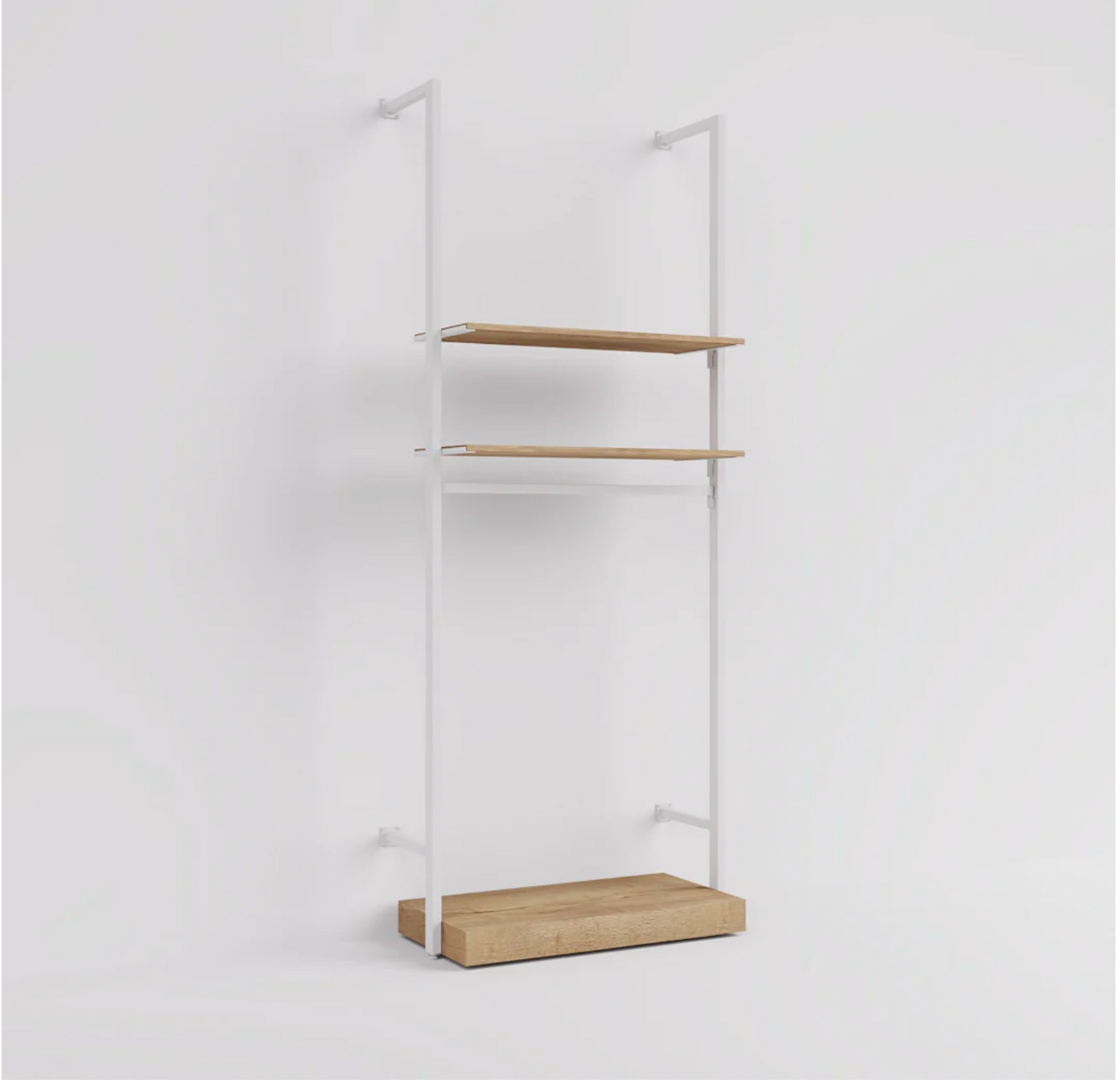 Rack -  4ft Clothing Display Rack — Minimalist Wall-Mounted Retail Fixture type 2