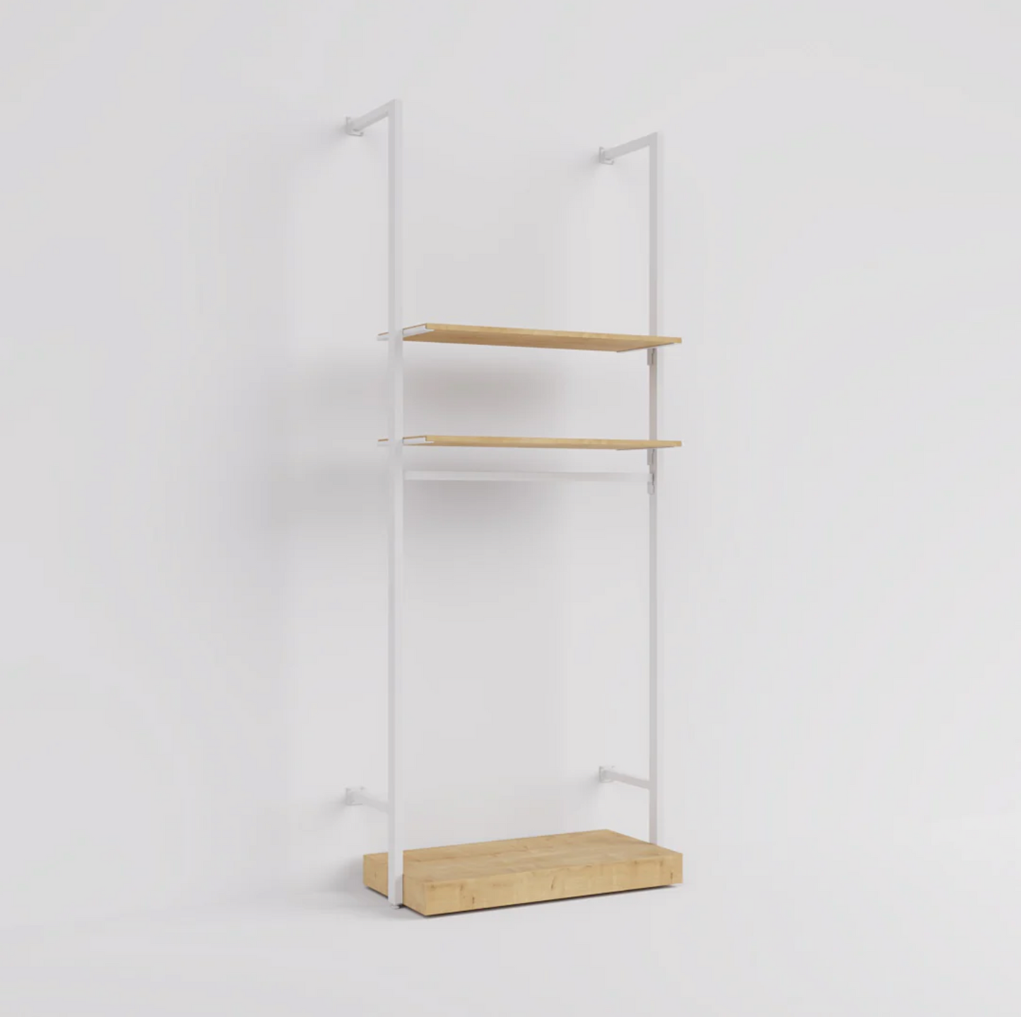 Rack -  4ft Clothing Display Rack — Minimalist Wall-Mounted Retail Fixture type 2