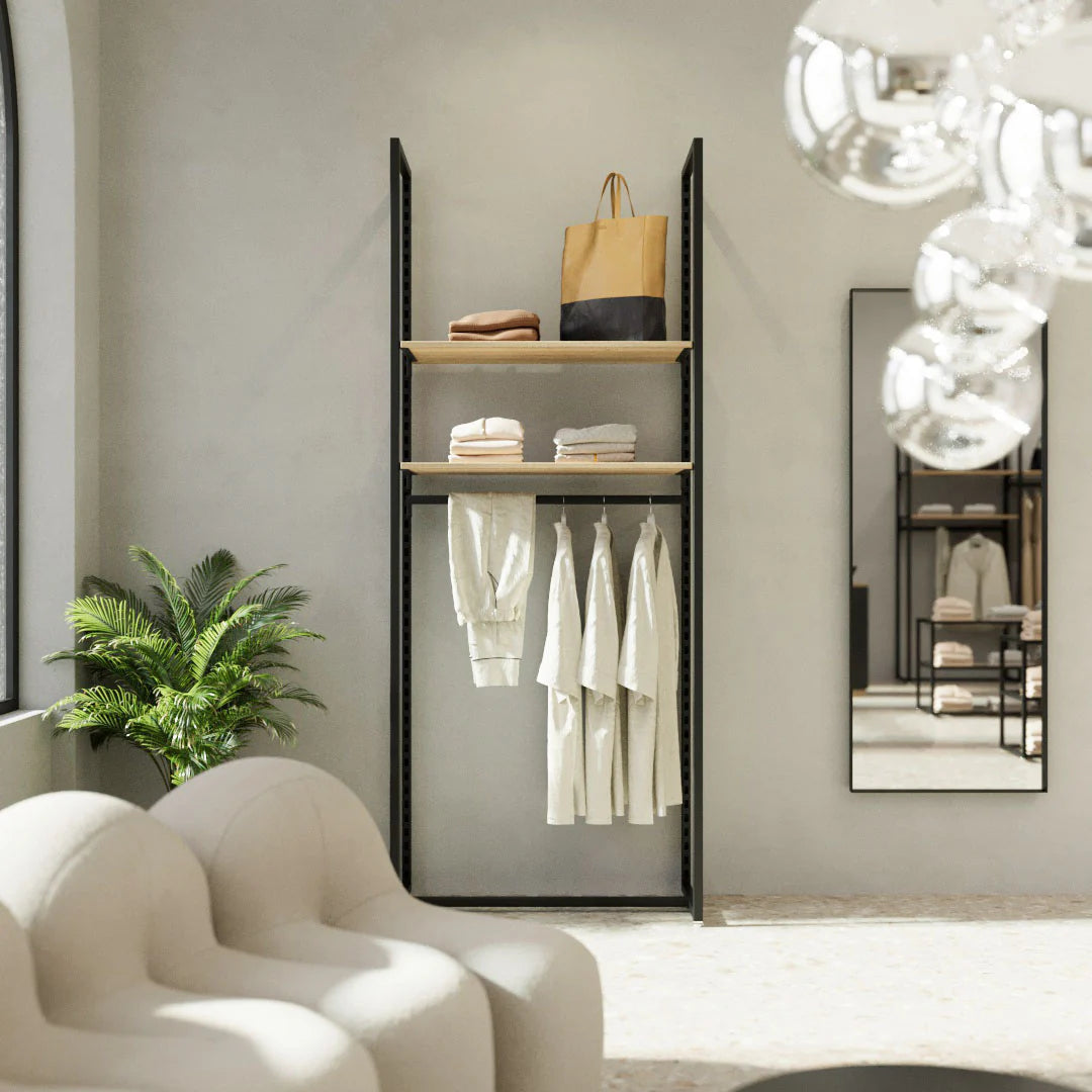 Rack -  4ft Clothing Display Rack — Minimalist Wall-Mounted Retail Fixture