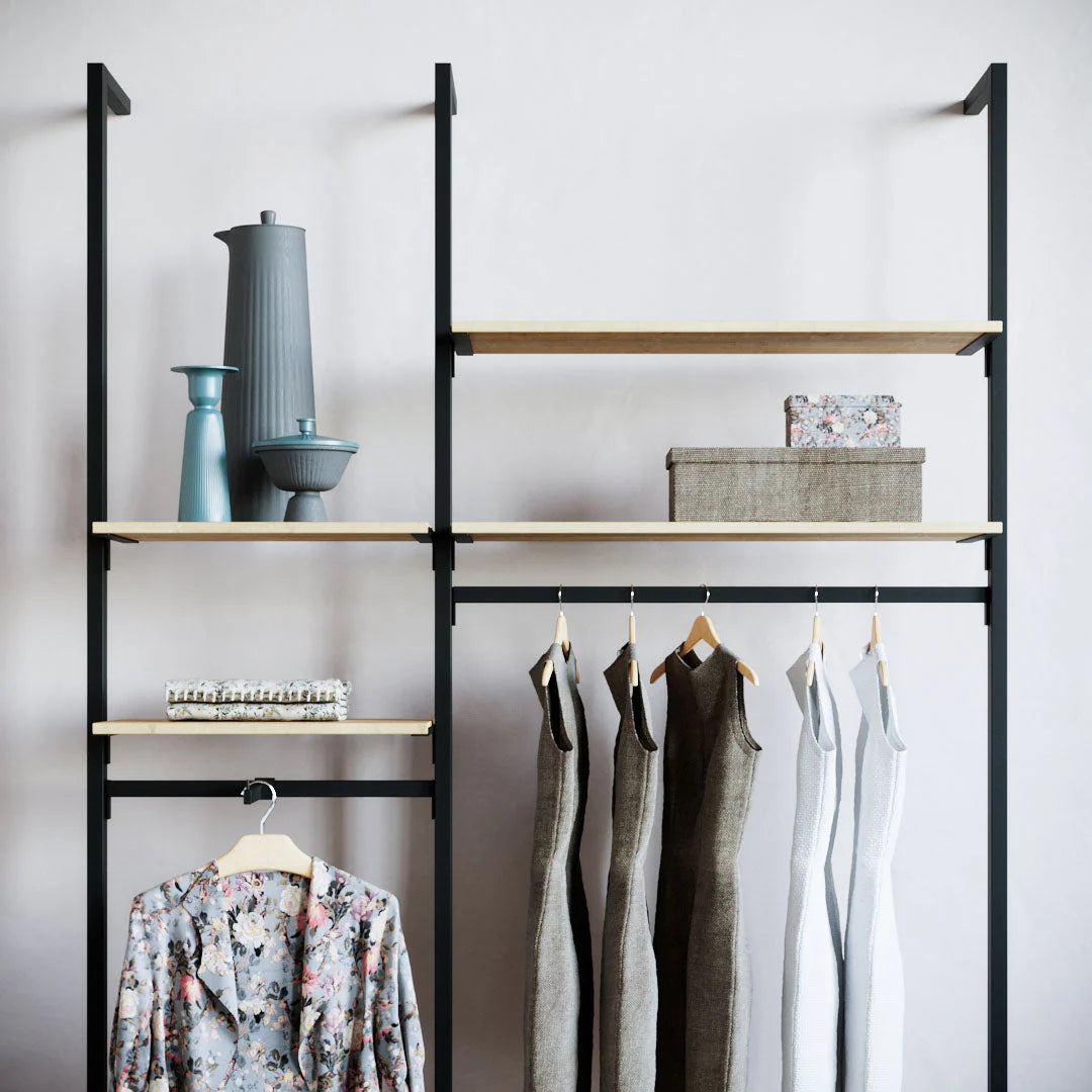 Rack -  5ft Clothing Display Rack — Minimalist Wall-Mounted Retail Fixture TYPE 2