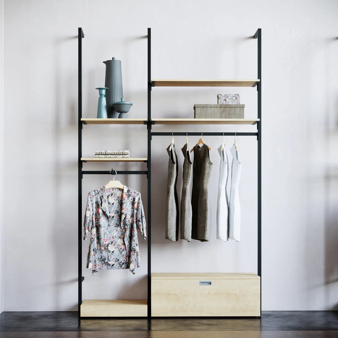 Rack -  5ft Clothing Display Rack — Minimalist Wall-Mounted Retail Fixture TYPE 2