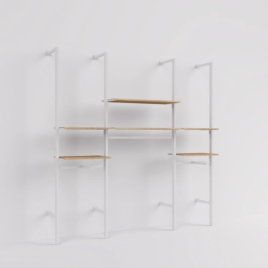 Rack -  8ft Clothing Display Rack — Minimalist Wall-Mounted Retail Fixture TYPE 2