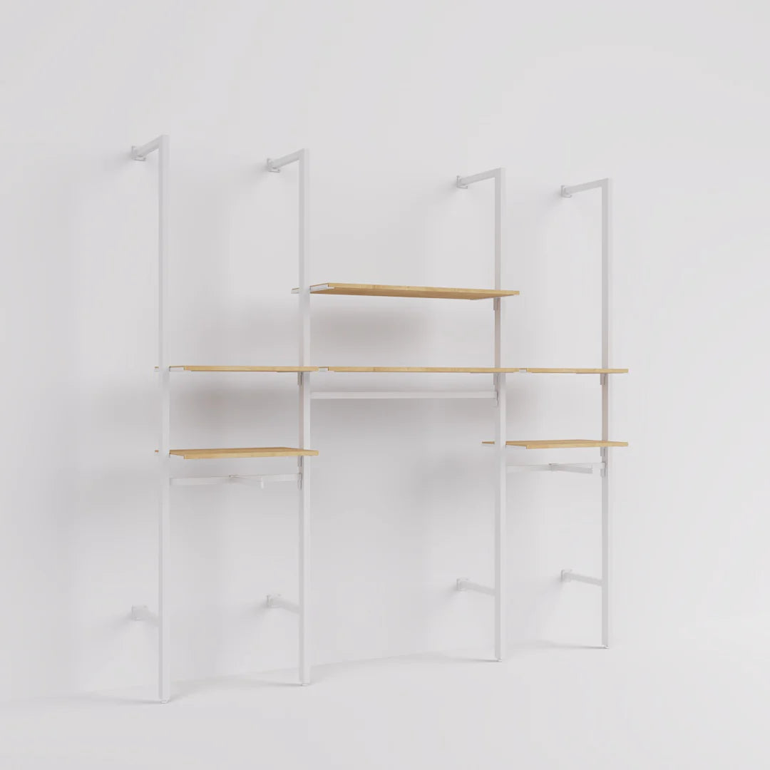 Rack -  8ft Clothing Display Rack — Minimalist Wall-Mounted Retail Fixture TYPE 2