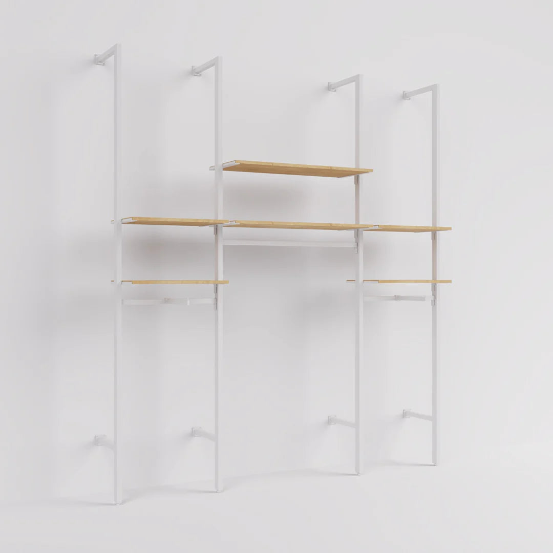 Rack -  8ft Clothing Display Rack — Minimalist Wall-Mounted Retail Fixture TYPE 2