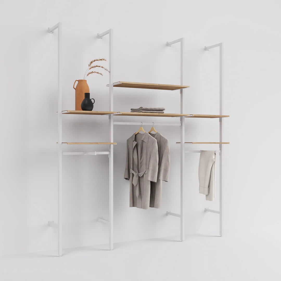 Rack -  8ft Clothing Display Rack — Minimalist Wall-Mounted Retail Fixture TYPE 2