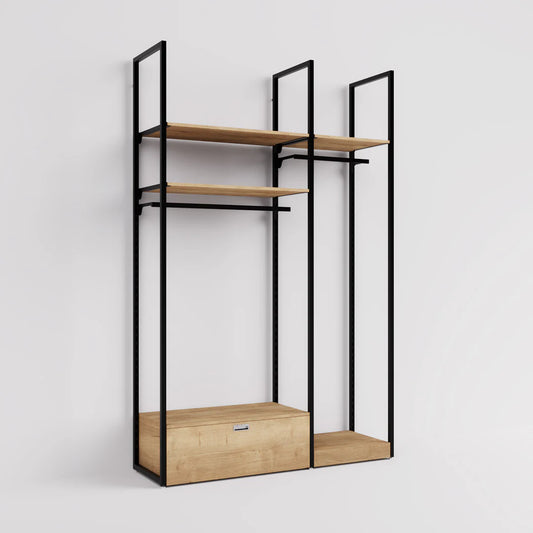 Rack -  5ft Clothing Display Rack — Minimalist Wall-Mounted Retail Fixture