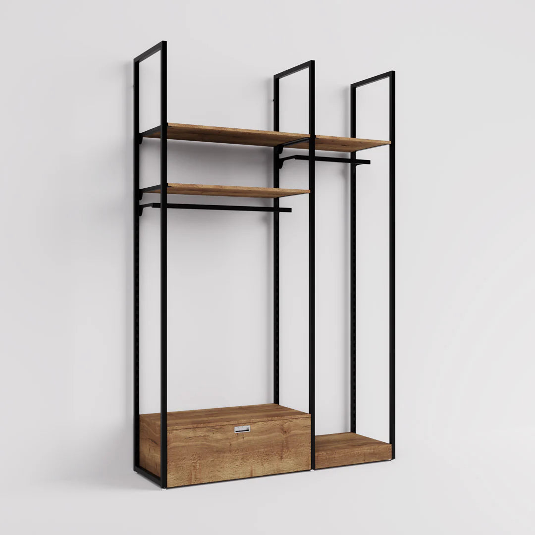Rack -  5ft Clothing Display Rack — Minimalist Wall-Mounted Retail Fixture