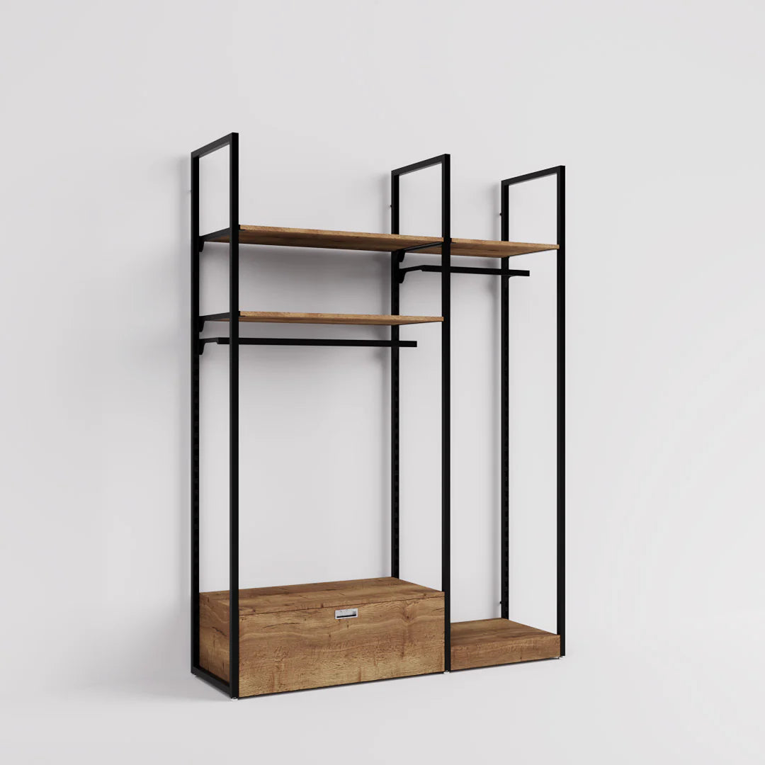 Rack -  5ft Clothing Display Rack — Minimalist Wall-Mounted Retail Fixture