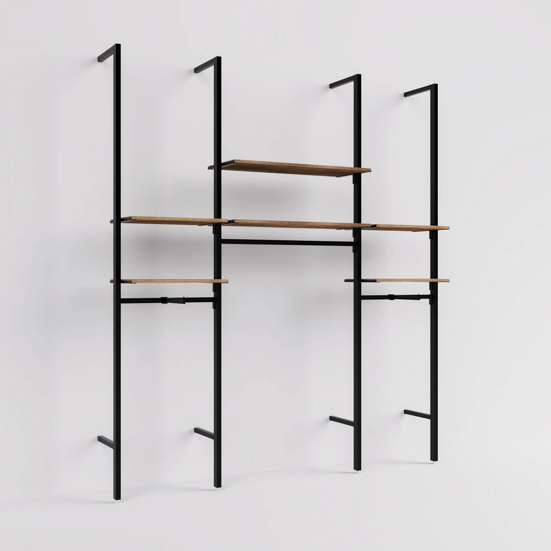 Rack -  8ft Clothing Display Rack — Minimalist Wall-Mounted Retail Fixture TYPE 2