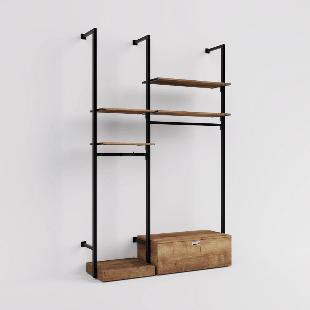 Rack -  5ft Clothing Display Rack — Minimalist Wall-Mounted Retail Fixture TYPE 2