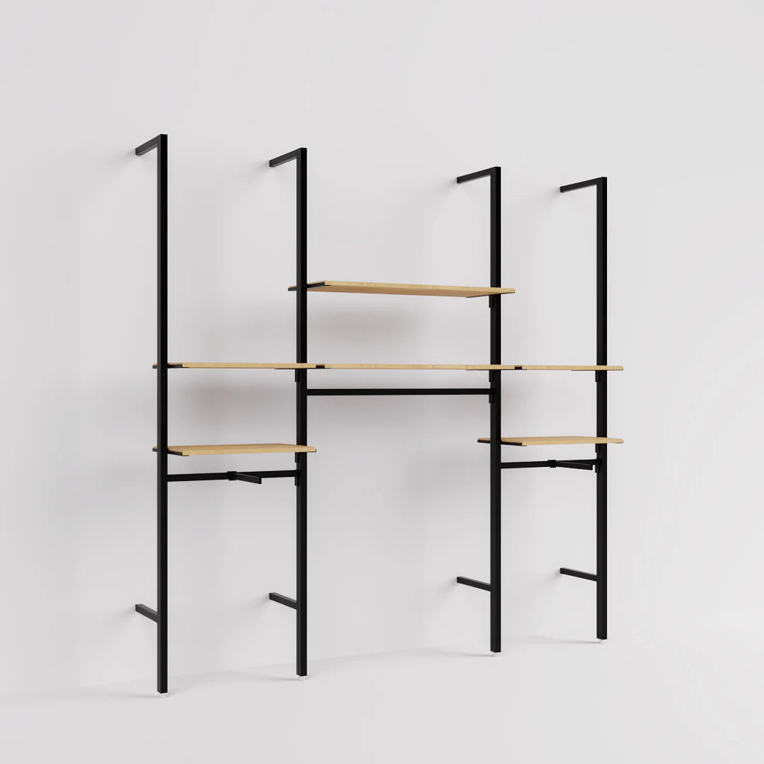 Rack -  8ft Clothing Display Rack — Minimalist Wall-Mounted Retail Fixture TYPE 2