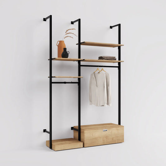 Rack -  5ft Clothing Display Rack — Minimalist Wall-Mounted Retail Fixture TYPE 2