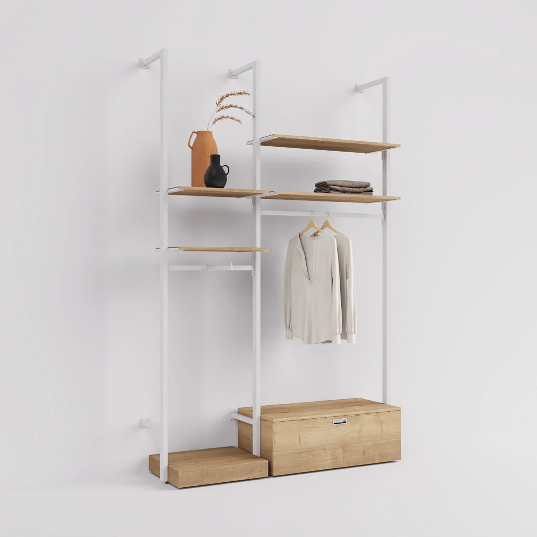 Rack -  5ft Clothing Display Rack — Minimalist Wall-Mounted Retail Fixture TYPE 2