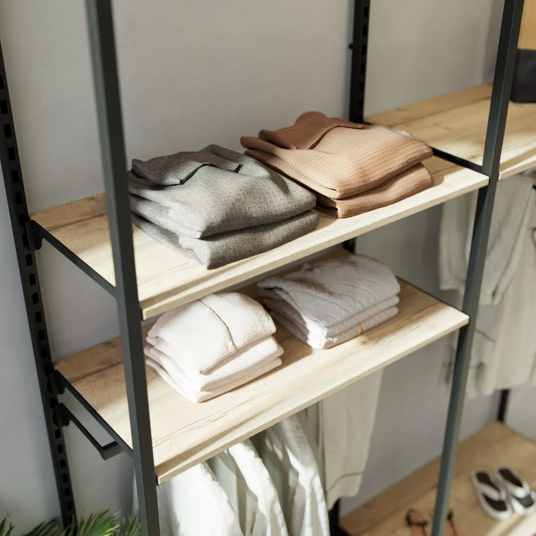 Rack -  8ft Clothing Display Rack — Minimalist Wall-Mounted Retail Fixture