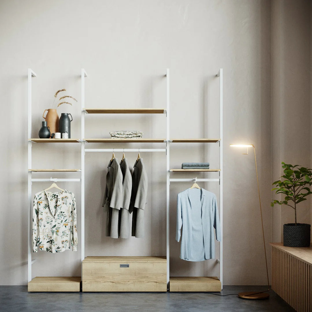 Rack -  9ft Clothing Display Rack — Minimalist Wall-Mounted Retail Fixture TYPE 2