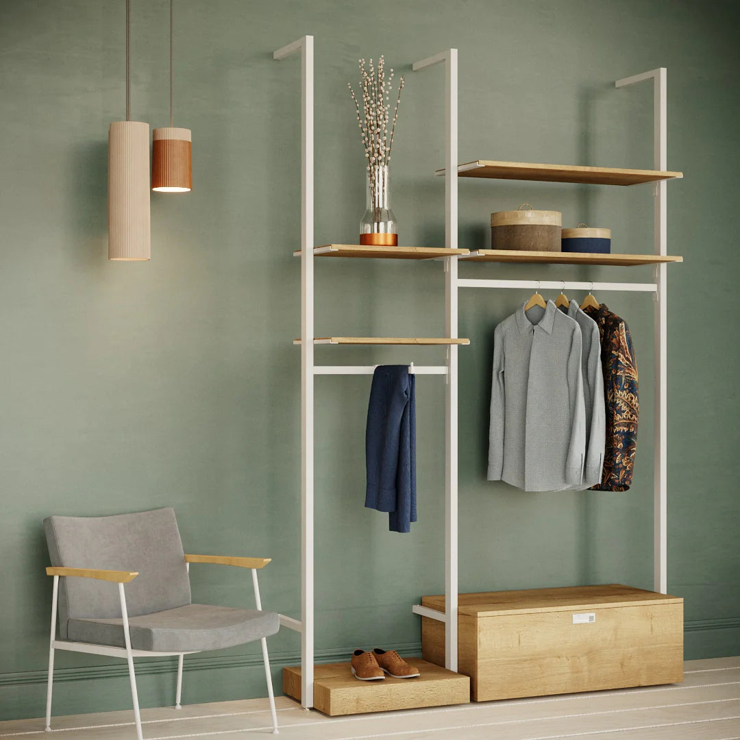 Rack -  9ft Clothing Display Rack — Minimalist Wall-Mounted Retail Fixture TYPE 2