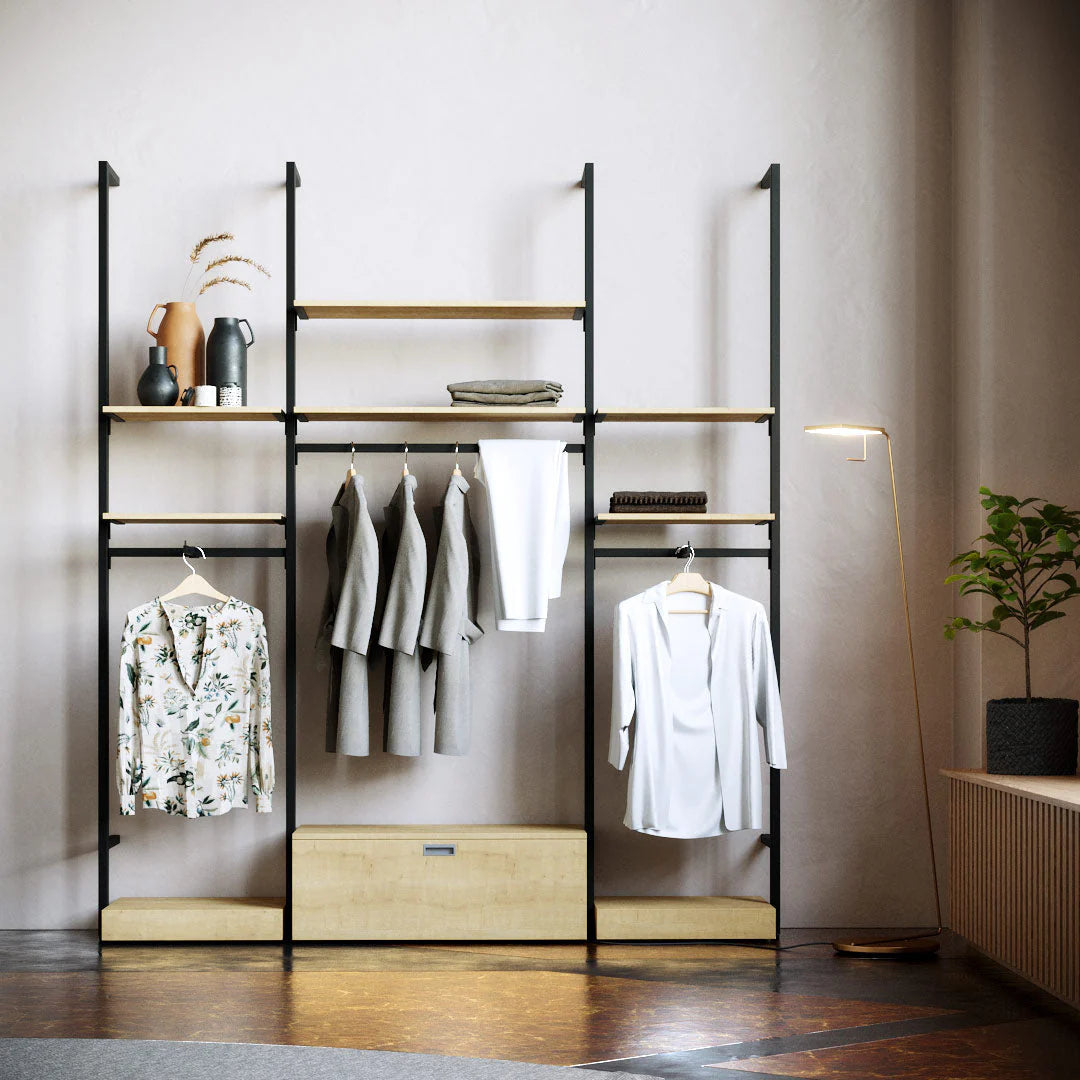 Rack -  9ft Clothing Display Rack — Minimalist Wall-Mounted Retail Fixture TYPE 2
