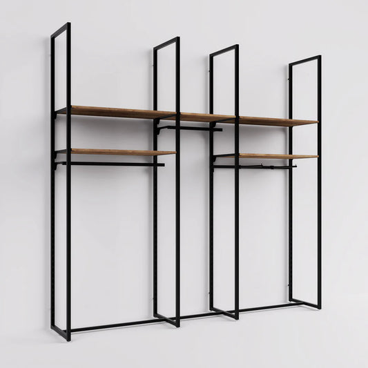 Rack -  9ft Clothing Display Rack — Minimalist Wall-Mounted Retail Fixture