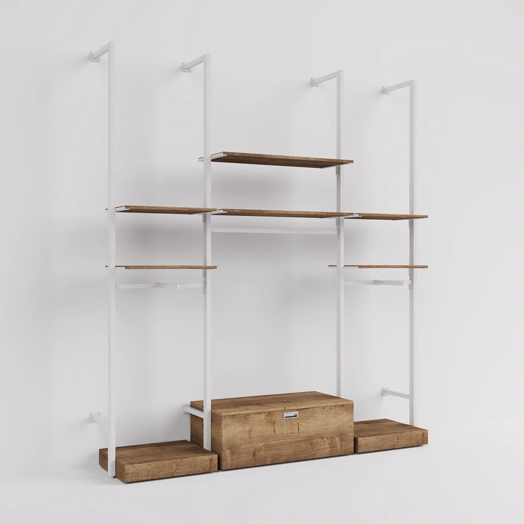 Rack -  9ft Clothing Display Rack — Minimalist Wall-Mounted Retail Fixture TYPE 2