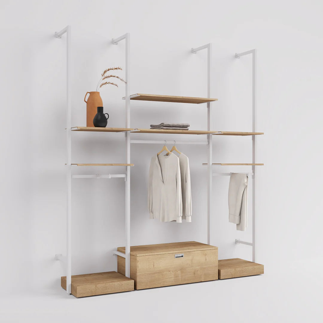Rack -  9ft Clothing Display Rack — Minimalist Wall-Mounted Retail Fixture TYPE 2