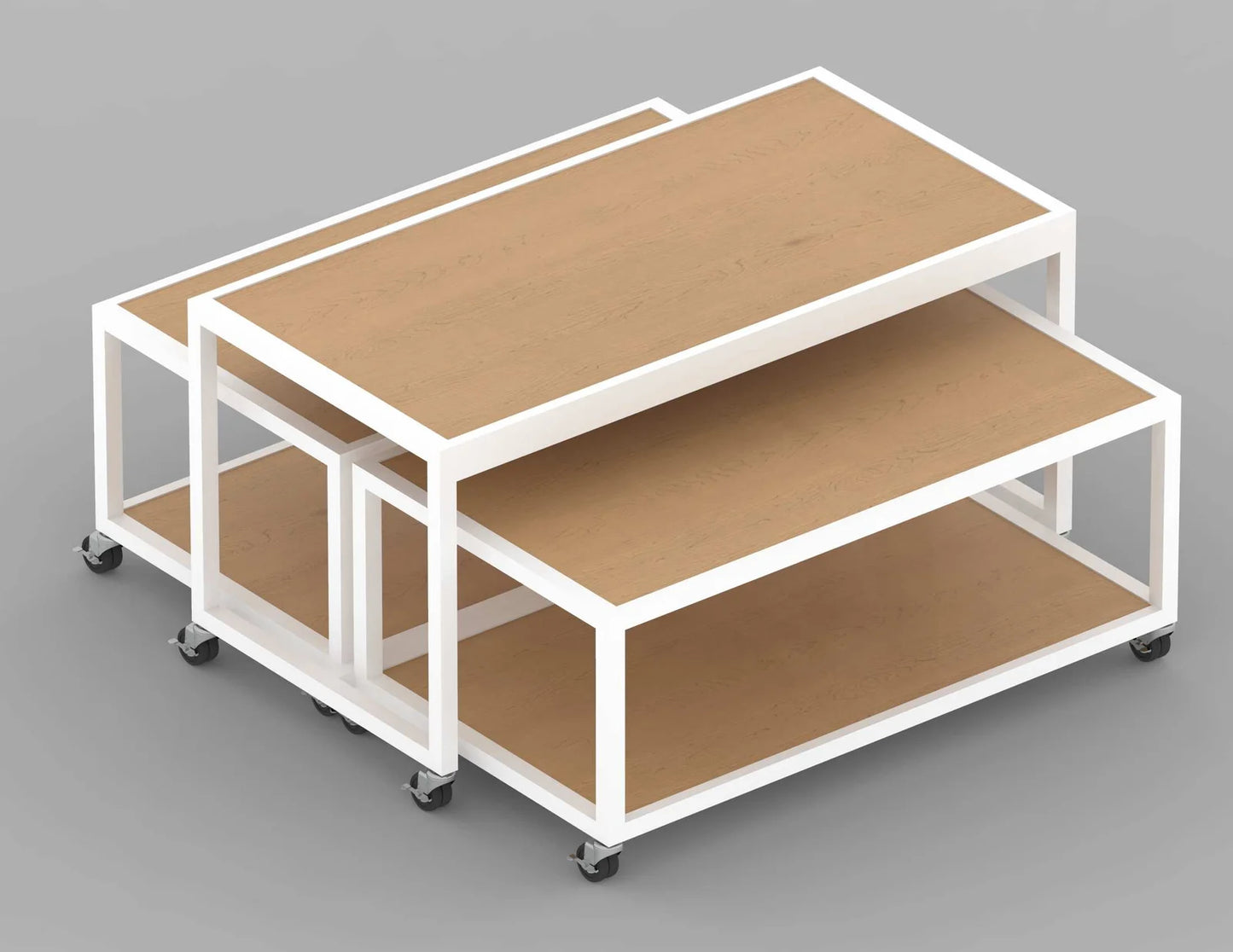 Nesting Table - Industrial Nesting Display Tables — Set of 3