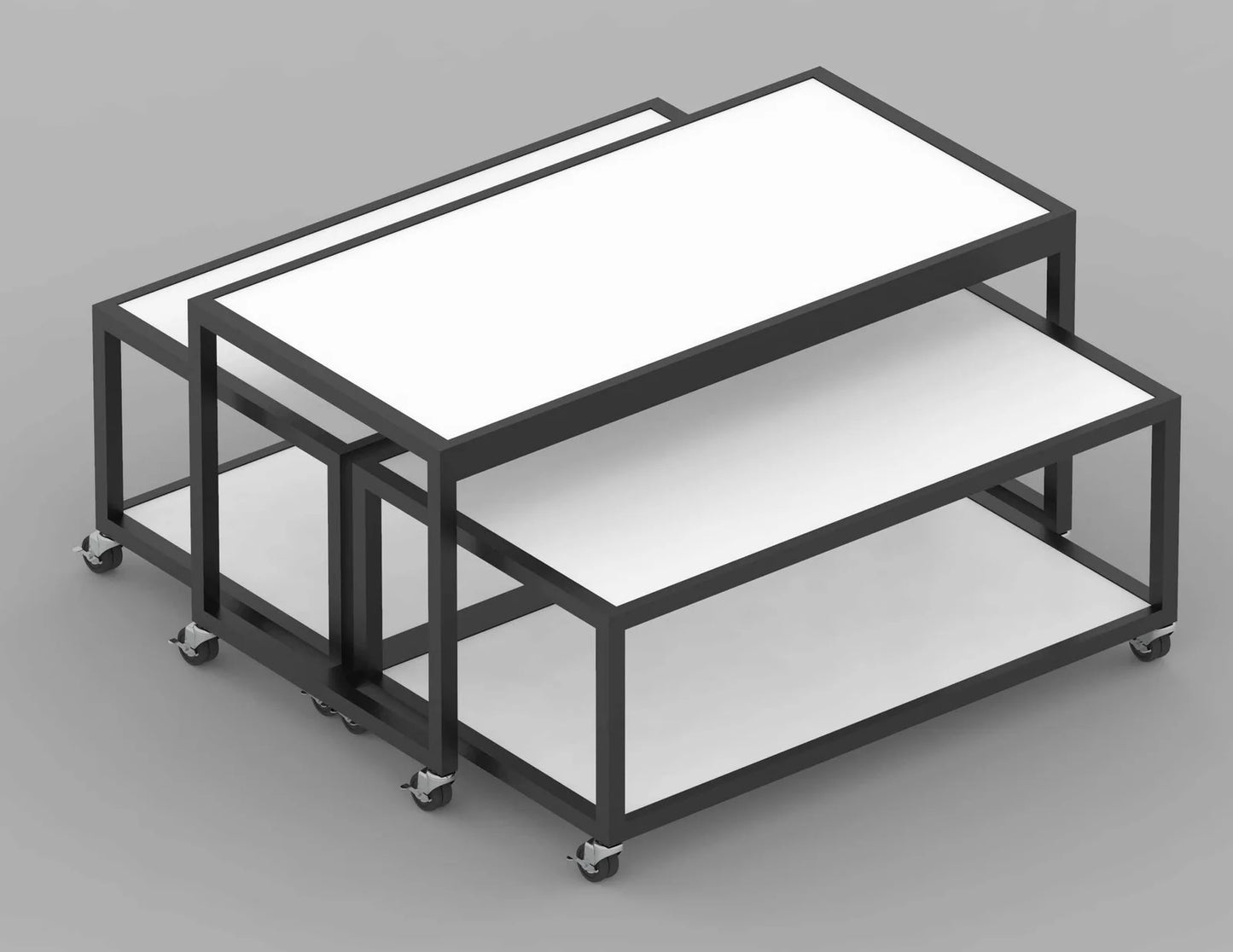 Nesting Table - Industrial Nesting Display Tables — Set of 3