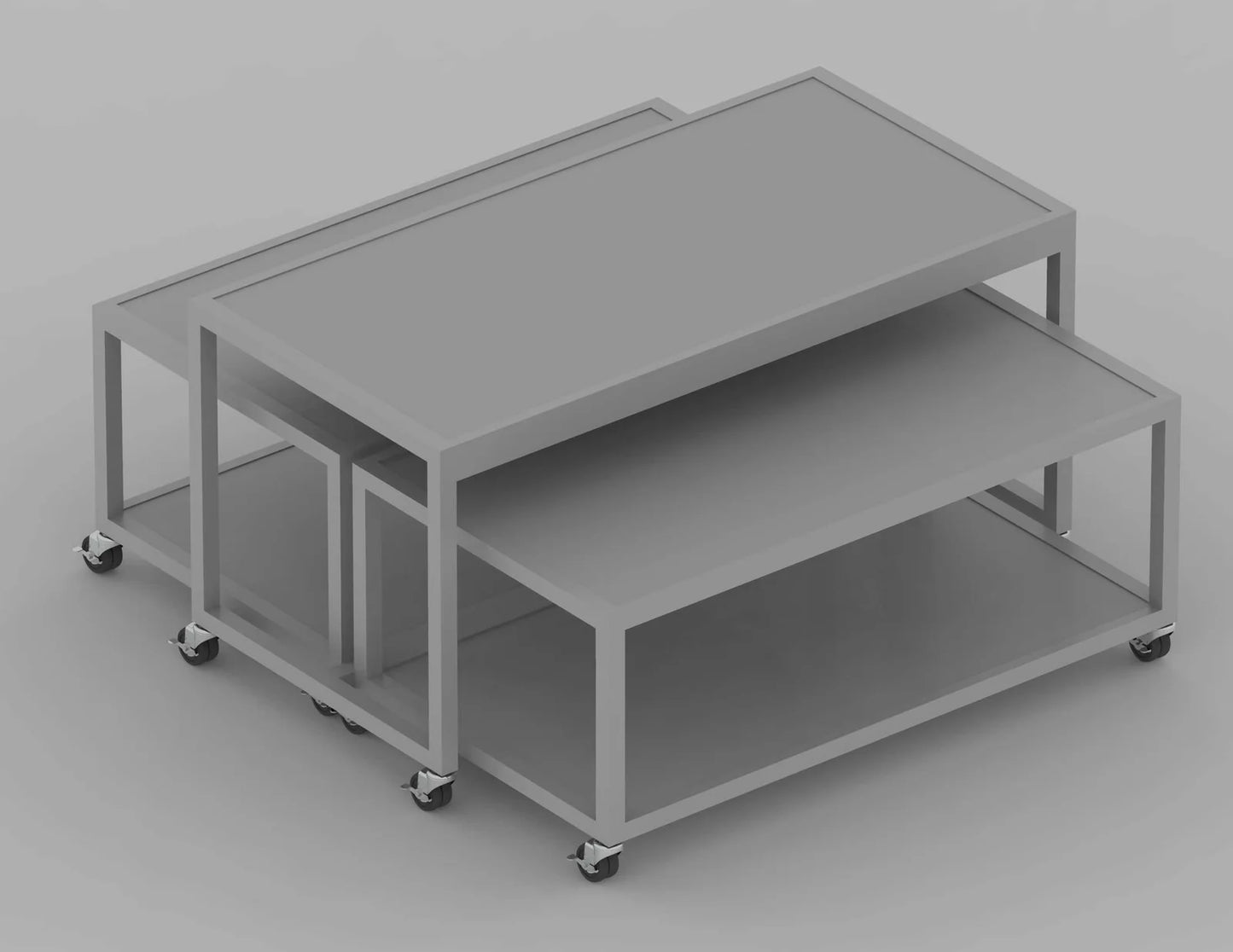 Nesting Table - Industrial Nesting Display Tables — Set of 3