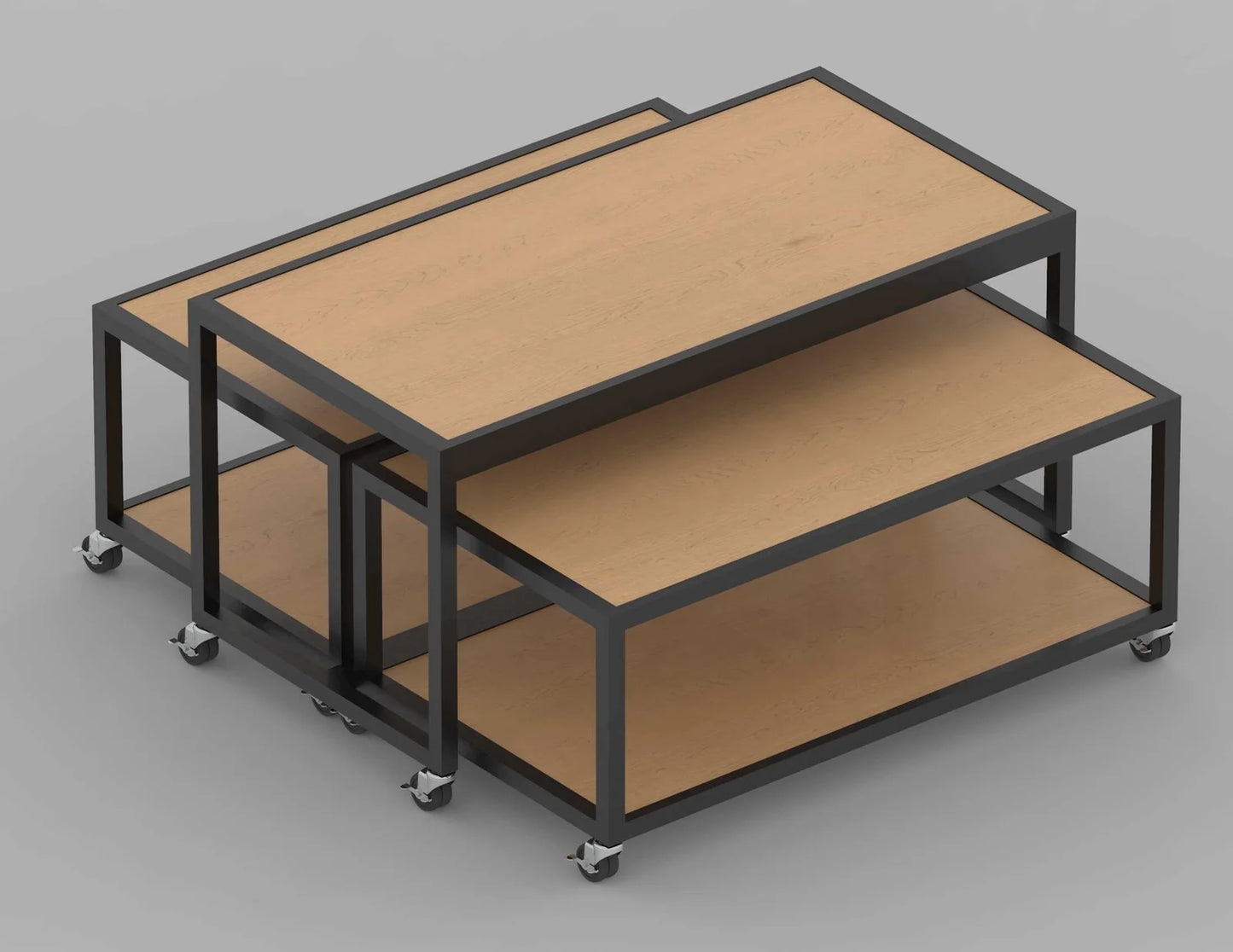 Nesting Table - Industrial Nesting Display Tables — Set of 3