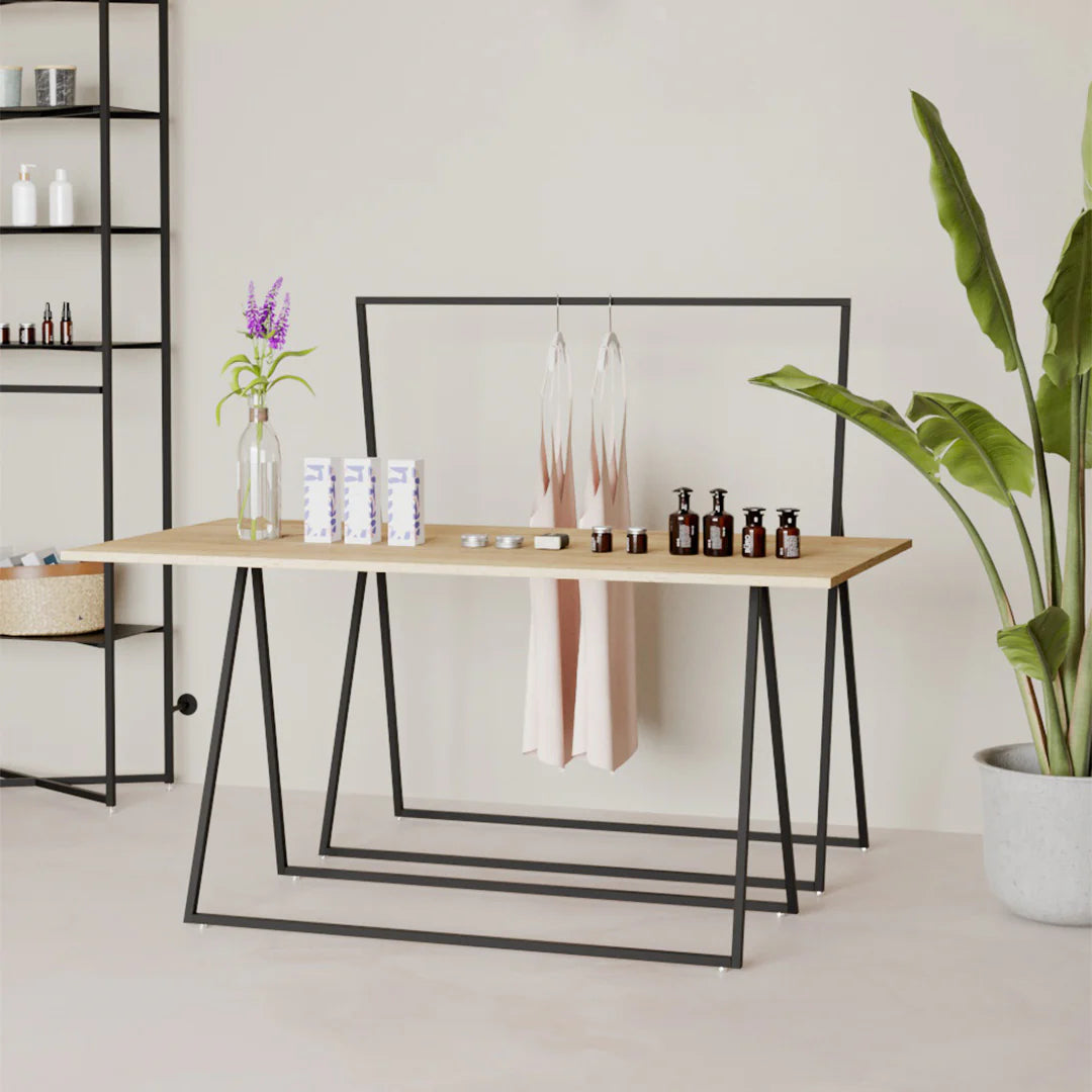 Nesting Table - Nesting Table & Rack Combo — Modern Industrial Retail Display