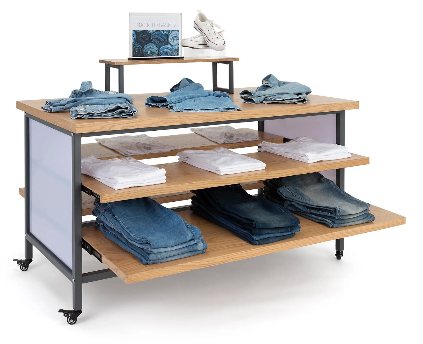 Nesting Table - 3-Tier Nesting Display Table — Modern Retail Merchandising Fixture