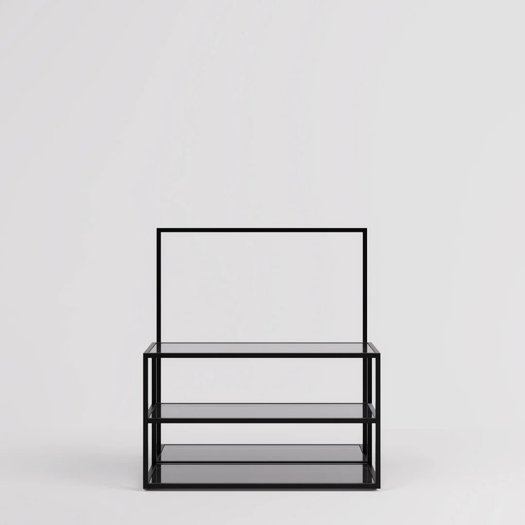 Nesting Table - Nesting Table with Garment Rack — Modern Retail Display Fixture